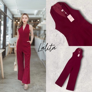 Js. Jumpsuit  จั๊มสูทขายาวสีสุดเบสิค 🌈 Tag :: Lalita Brand ( ลลิตา )