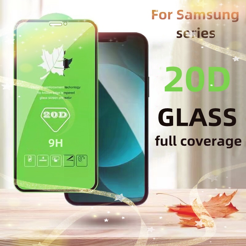 กระจกนิรภัยกันรอยหน้าจอ 20D HD แบบเต็มจอ สําหรับ Samsung J6 J4 Pro J8 A7 A6 (2018) A10 A50 A90 A20E A22 A23 A32 4G 5G Samsung S10 S20 Lite (5G)
