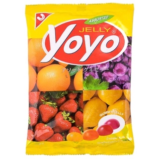 โยโย่ เยลลี่รวมรส (ส้ม องุ่น สตรอเบอร์รี่ เลม่อน) Yoyo Assorted (Orange, Grape, Strawberry, Lemon) Gummy Jelly 80g.