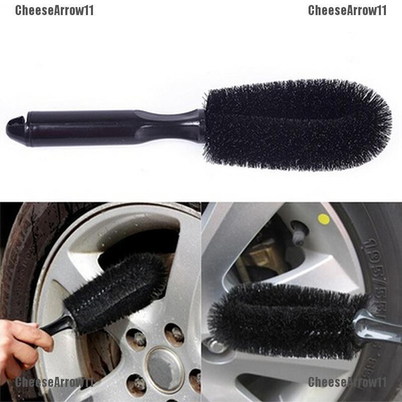 CheeseArrow Wheel Tire Rim Scrub Brush Car Truck Motorcycle Bike