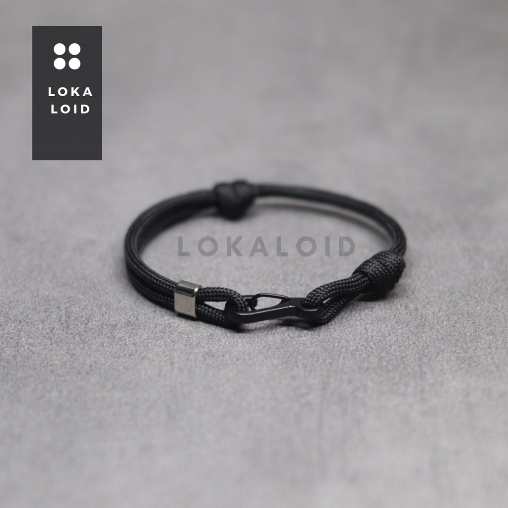 Paracord Slide Choker Plate Premium สร้อยข้อมือผู้ชายมัลติฟังก์ชั่นอเนกประสงค์ผู้ชายผู้หญิง Survival Casual Original โดย ท้องถิ่น