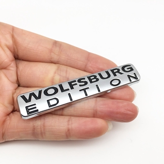 สติกเกอร์โลหะ ลายโลโก้ WOLFSBURG EDITION 3D สําหรับติดตกแต่งรถยนต์ Volkswagen Passat Jetta TDI Golf 1 ชิ้น