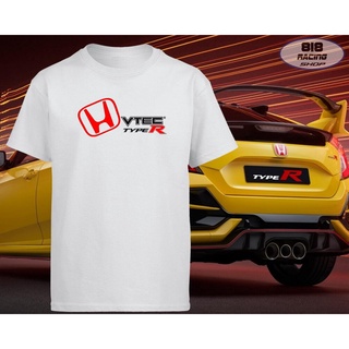 สตรีทแฟชั่น เสื้อยืด Racing Sport [สีขาว / สีเทา] [H VTEC TYPE R]คอกลม