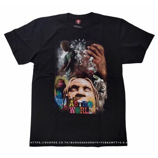 เสื้อยืดอินเทรนด์ผู้ชายอินเทรนด์ผู้หญิงเสื้อยืดTRAVIS SCOTT cactusjack astroworldS-3XL