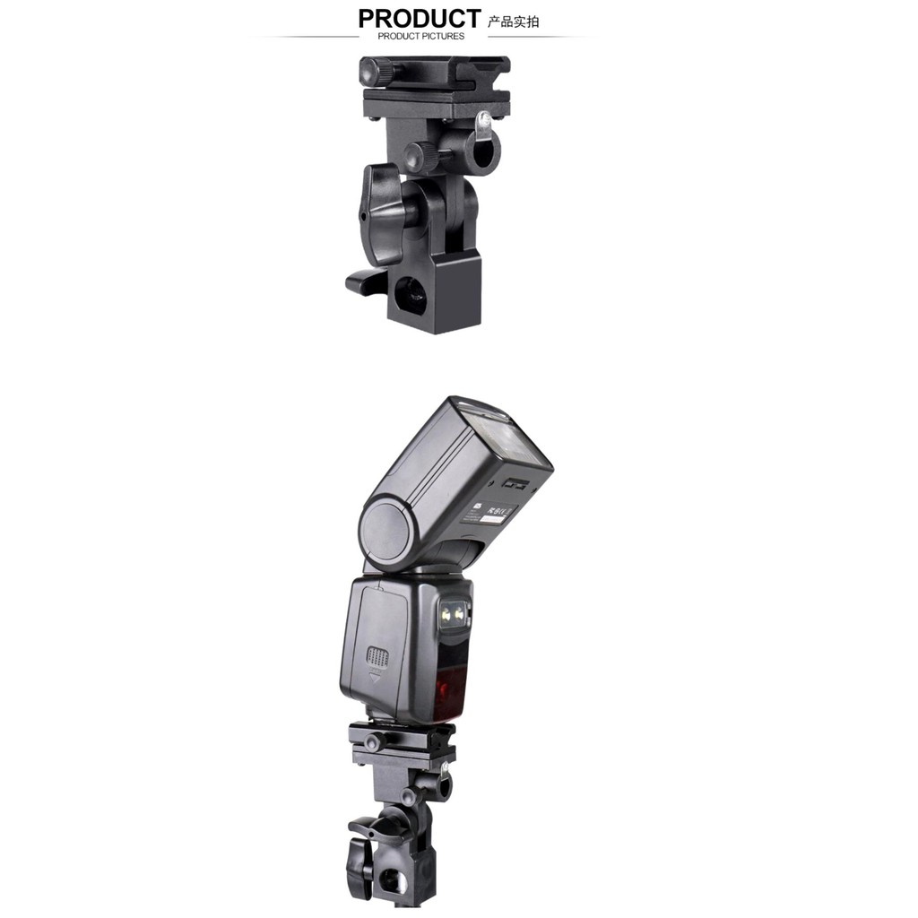 B ประเภทรองเท้าร้อนแฟลชที่แขวนร่มไฟหมุน Bracket สำหรับCamera/B Type Hot Shoe Flash Umbrella Holder Swivel Stand Bracket