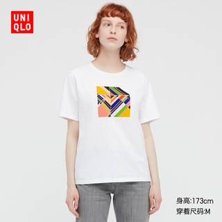 KoJo /Uniqlo เสื้อยืดแขนสั้นพิมพ์ลายแฟชั่นสตรี 424796 Uniqlo!