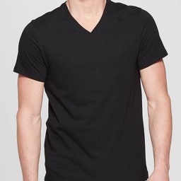เสื้อแขนสั้นผู้ชาย LUX PREMIUMS เสื้อคอวี สีพื้น ผ้านุ่มใส่สบาย 100% คอตต้อน Men's Short Sleeve V-Neck T-shirt 4สี