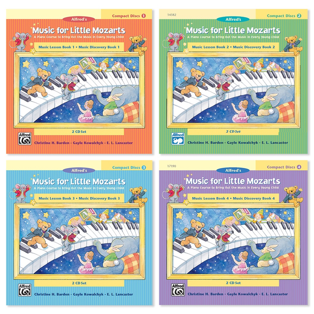 Music for Little Mozarts CD 2Disc Sets for Lesson and Discovery Books Level 1 2 3 4