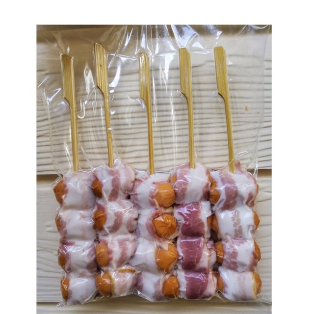 ไส้กรอกพันเบคอนรมควันเกรดพรีเมี่ยม