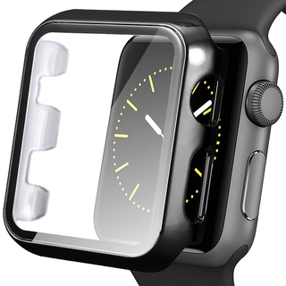 Lykry Apple Watch Case with Tempered Glass 2-in-1 Design for IWatch Series 5/4/3/2/1 38/40/42/44mm