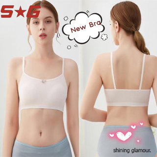 SG.Bra023# บราเด็กโตแบบสวมใส่ มีโบว์ น่ารัก สไตล์มินิมอล#