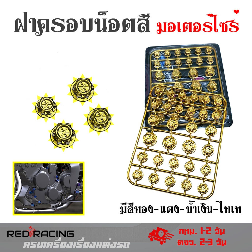 1แผง ฝาครอบน็อต น็อตแต่งฝาครอบ ใส่ได้ทุกรุ่น 1 แผง (0315)