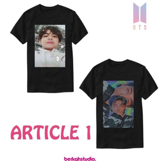 เสื้อยืดคอกลมเสื้อยืด พิมพ์ลาย BTS KPOPS-4XL