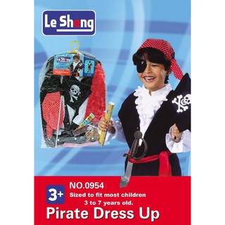 คอสตูมชุดแฟนซีเด็กชายหรือหญิงเป็นชุดโจรสลัดแบบแขนยาว Le sheng Pirate dress up costume เป็นฟรีไซส์