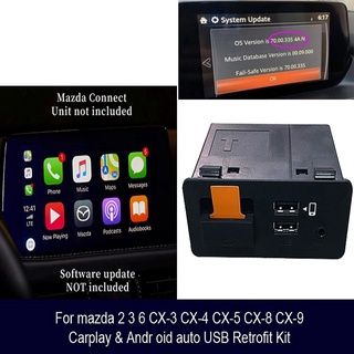 อะแดปเตอร์ฮับ USB อัตโนมัติ สําหรับ Apple-CarPlay Android TK78-66-9U0C Mazda 3 6 2 Mazda CX5 CX3 CX9 Miata MX5 Toyota Yaris dinghingxi1