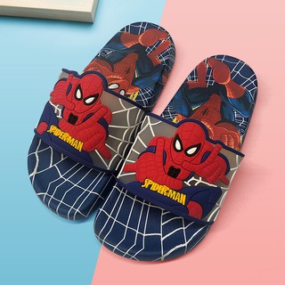 ﹉❆รองเท้าเด็กสำหรับชายเด็กวัยหัดเดินเด็กทารก Spiderman Soft Sole ลื่นรองเท้าแตะในห้องน้ำ 2020 ฤดูร้อนรองเท้าชายหาดสำหรับ