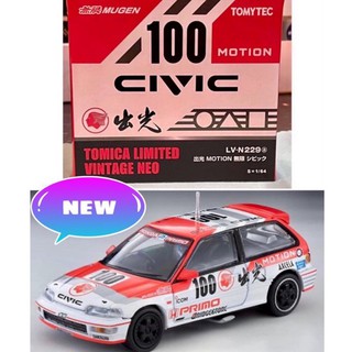 Tomica LV-N229a HONDA CIVIC MOTION #100 MUGEN Tomica Limited Vintage Neo