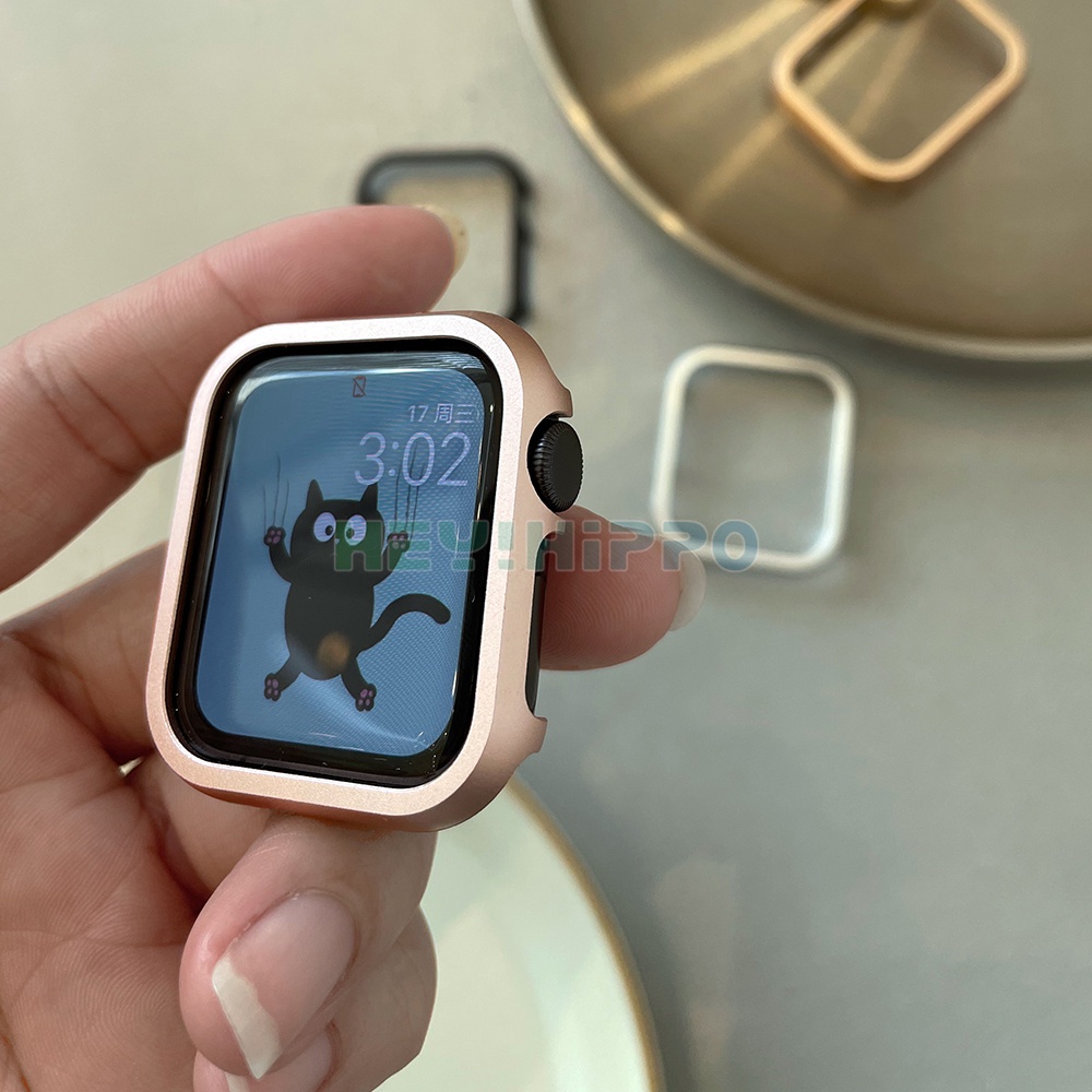 ฝาครอบโลหะสําหรับ Apple Watch Series 10/9/8/7/6/5/4/3/SE ขนาด 38/40/41/42/44/45/46 มม. สําหรับ iWatch รุ่น Watchshell