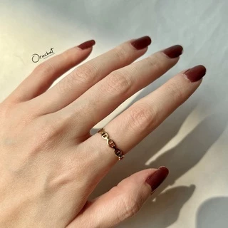 Orachat | Jenny 14k ring. (แหวนตัวเรือนสแตนเลส)