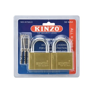 KINZO กุญแจทองแบบแขวนคินโซ่ K750-50/2