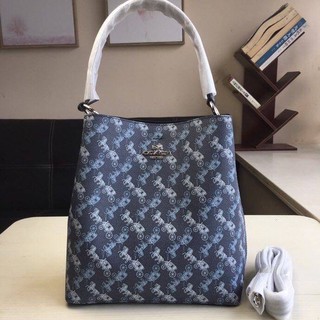 Coach  TOWN BUCKET BAG WITH HORSE AND CARRIAGE PRINT (COACH 236)