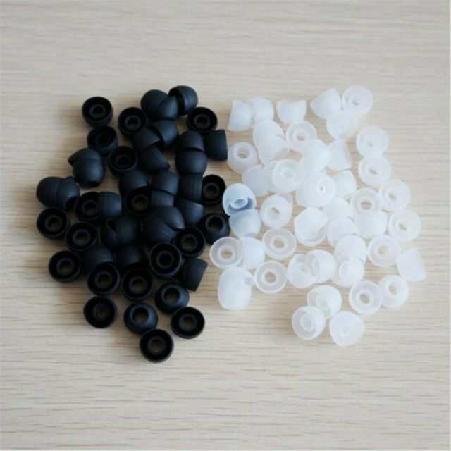 ( พร้อมส่ง ) ยางหูฟัง in-ear ซิลิโคนหูฟัง 50ชิ้น/เซ็ต ยางหูฟังโทรศัพท์ ราคา ถูกที่สุด ดีลบีเคเค แกลเลอรีภาพที่ 2