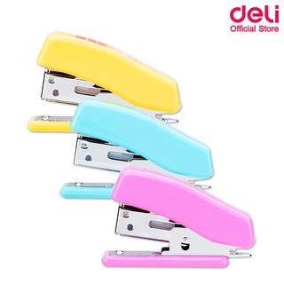 Deli 0353 Mini Stapler #12 ที่เย็บกระดาษมินิเบอร์ 12 (คละสี 1 ชิ้น) เครื่องเย็บ อุปกรณ์สำนักงาน แม็ก แม็ค แม็กเย็บกระดาษ