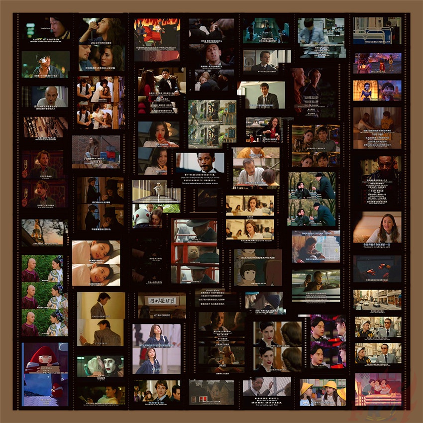 56Pcs/Set ☆ Classical Movie Picture Stickers ☆ DIY Fashion Decals Doodle Stickers