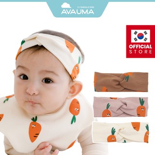 [5+1 Event] AVAUMA ผ้าโพกหัว โบว์ แครอท 3 สี สําหรับเด็กทารกแรกเกิด เด็กวัยหัดเดิน