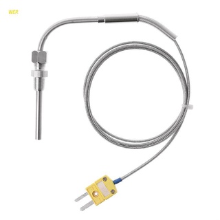 WER EGT K Type Thermocouple Temperature Controller Tools 0-1250 C Exhaust Gas Temp Sensor Probe Connector with Exposed Tip