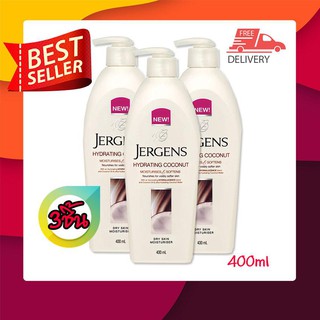 Jergens Hydrating Coconut Dry Skin Moisturiser 496 ml.โลชั่นบำรุงผิว(3ขวด)