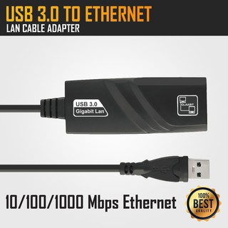 ราคาสายแปลงusb 3.0 to Lan RJ45 Gigabit Ethernet for windows mac (Black)