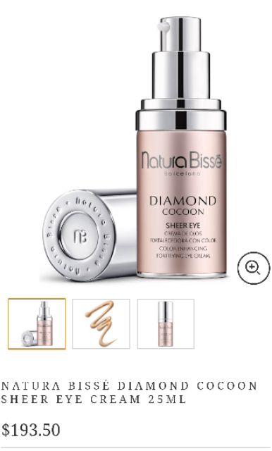 แบบซอง2ml)Natura Bisse Diamond Cocoon Sheer Eye Cream | Shopee Thailand