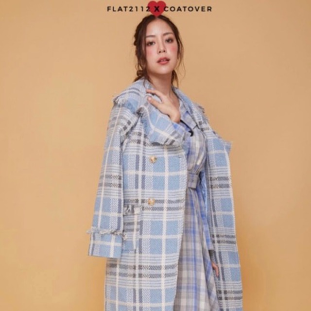 Set Coat & Dress Scott ฟ้า Coatover x flat2112