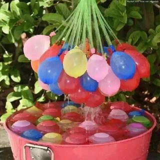 ลูกโป่งน้ำ 37 ลูก ลูกโป่งน้ำ เล่นสงกรานต์หลากสี Water Balloon