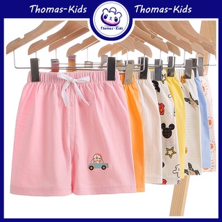 [THOMAS Kids] กางเกงกีฬาขาสั้น ผ้าฝ้าย ใส่สบาย สีสันสดใส สําหรับเด็กผู้หญิง และเด็กผู้ชาย 2-7 ปี