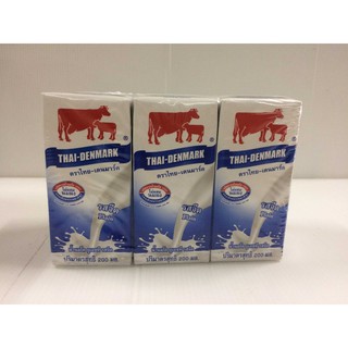 THAI-DENMARK นมยูเอชที รสจืด 200มล.x6กล่อง