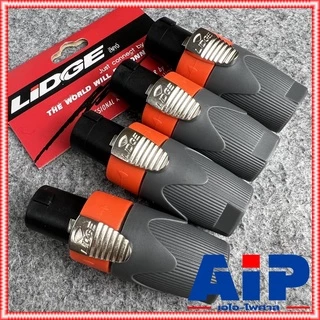 แพ็ค4ตัว Lidge YM-122A speakon สีส้ม สเปคคอน ตัวผู้ แจ็คสเปคคอน YM 122 A สเปคคอนตัวผู้ สเปคคอนตู้ลำโพง YM122 เอไอ-ไพศาล