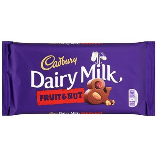 🔥HOT🔥 Caury  Dairy Milk Fruit&amp;nut 200g คุณภาพระดับพรีเมี่ยม