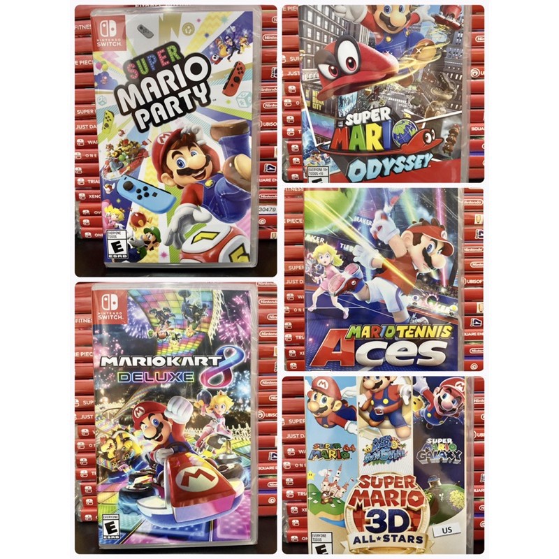 ☈♂■Mario Party / Mario Odyssey / Mario Kart 8 deluxe / Mario Tennis Aces / Mario Sonic Olympic games Nintendo games (มือ