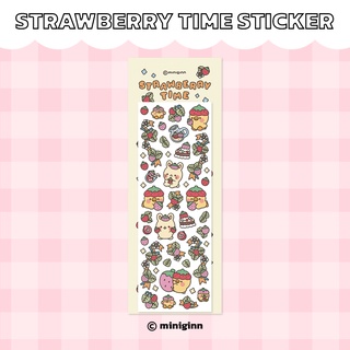 miniginn - Strawberry time sticker สติกเกอร์