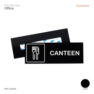 Canteen area signage - Cantein แผ่นบอร์ดป้ายโลโก้อะคริลิค - Eat area - สัญลักษณ์อะคริลิค