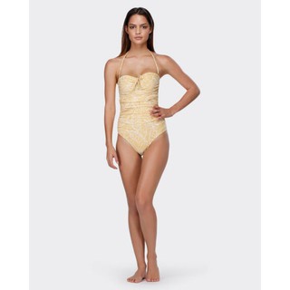 ชุดว่ายน้ำ วันพีช สีเหลือง Billabong antique gold living easy one piece swimsuit swimwear beach pool swim sexy yello