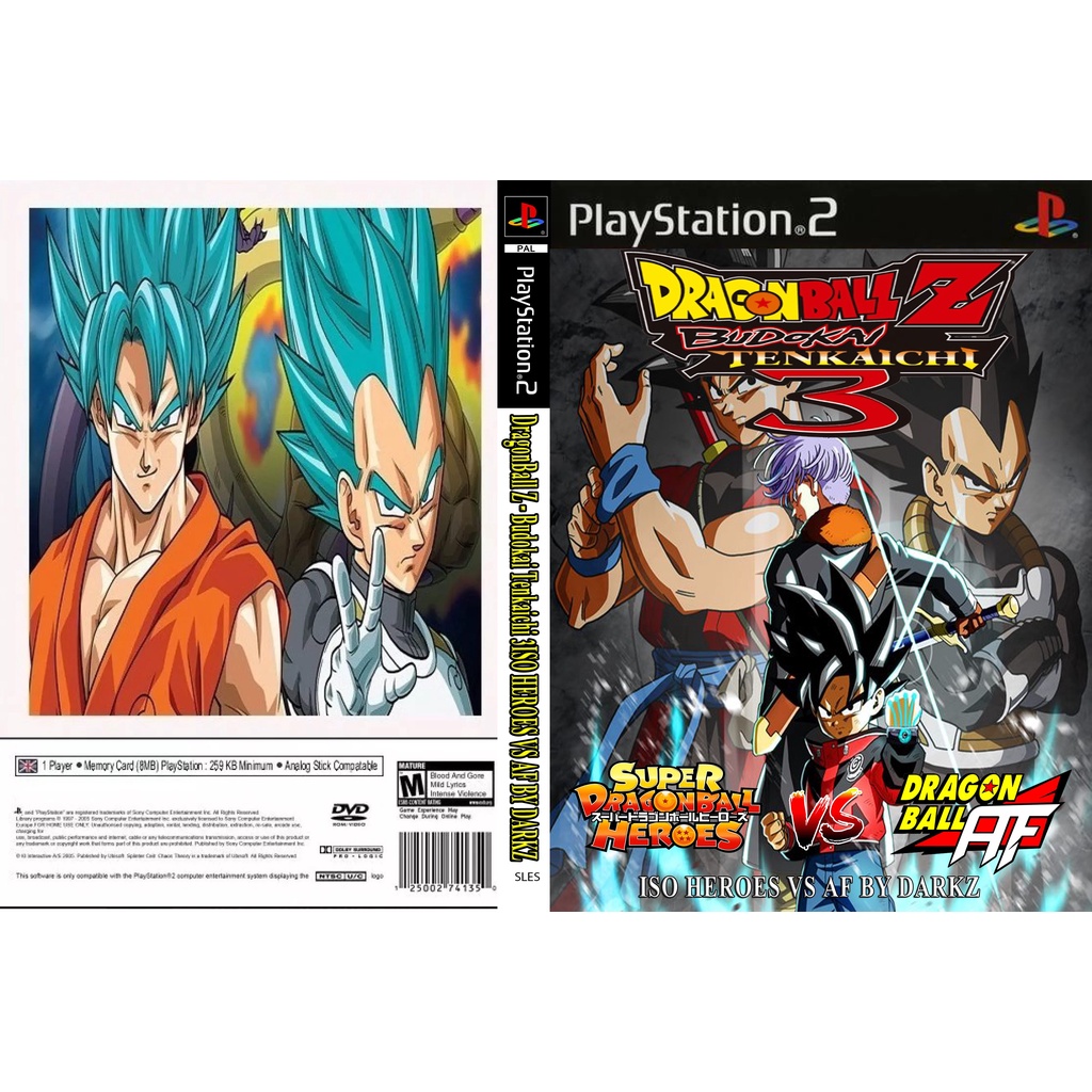 แผ่นเกมส์ PS2 DragonBall Z - Budokai Tenkaichi 3 ISO HEROES VS AF BY DARKZ   คุณภาพ ส่งไว (DVD)
