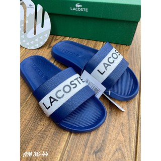 [New2021]รองเท้าแตะลาครอส.La_coste🐊📦พร้อมกล่อง สีมาใหม่ "Blue Navy"💎 Sz.36-44[EU] รองเท้าแตะ รองเท้าแตะลำลอง