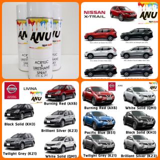 Spray ANU -I สีสเปรย์ พ่นรถยนต์ (กี่งเงา) NISSAN X-TRAIL, LIVINA, JUKE (1 กระป๋อง)