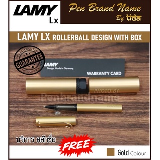 สลักชื่อฟรี Lamy Lx Gold Rollerball Pen  ปากกาโรลเลอร์บอล ลามี่ลักซ์