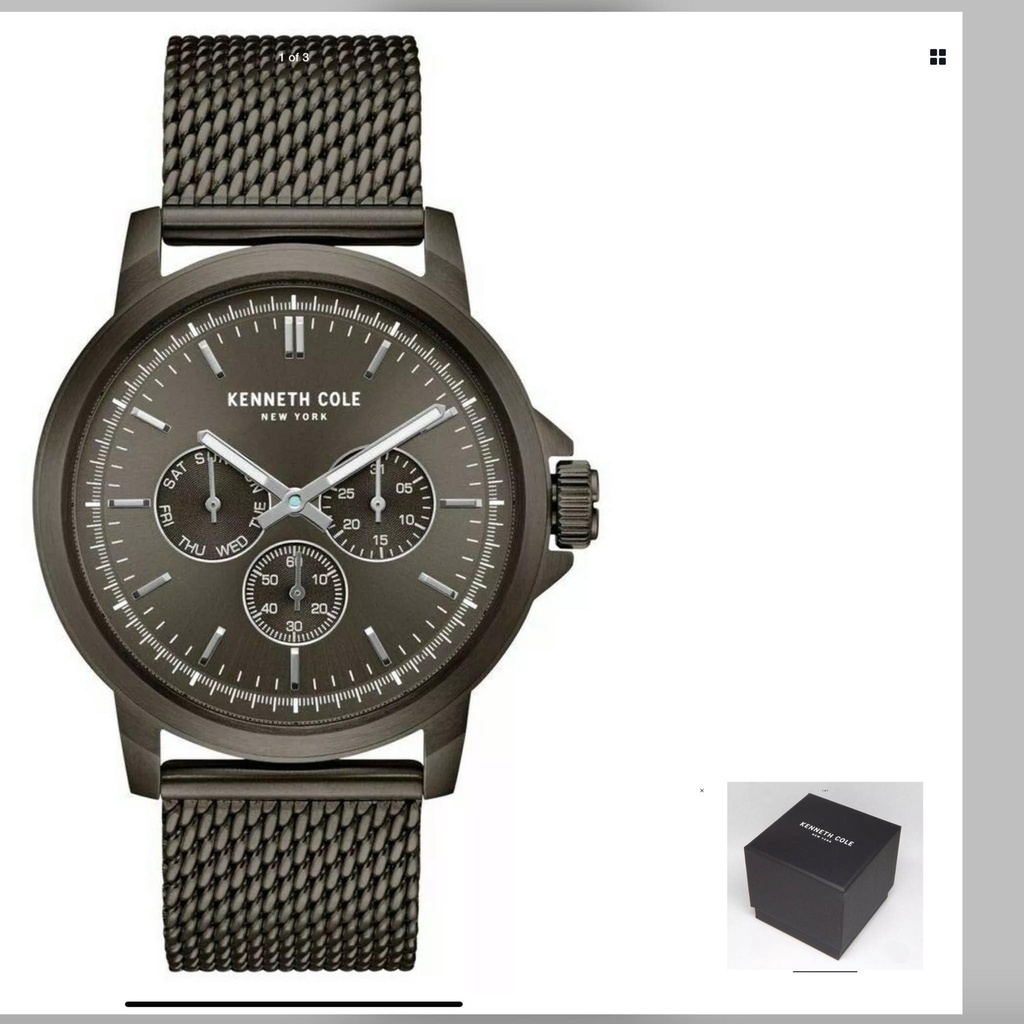 นาฬิกา KENNETH COLE MEN'S 50210002 QUARTZ MULTIFUNCTION พร้อมกล่อง (ใหม่)