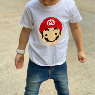 #เสื้อเด็กแขนสั้น Mr.Mario (มาริโอ้) ผ้า cotton ใส่สบาย #เสื้อเด็ก