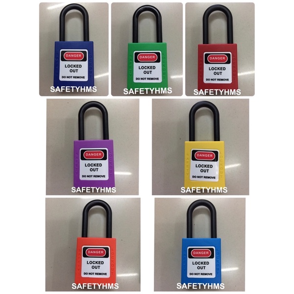 💥พร้อมส่ง💥 กุญแจ กุญแจนิรภัย เซฟตี้ ล็อคเอ้าท์ lockout tagout กุญแจนิรภัย อุปกรณ์นิรภัย padlock แม่ก